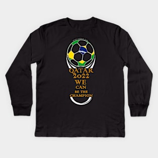 Brazil in Qatar world cup 2022 Kids Long Sleeve T-Shirt